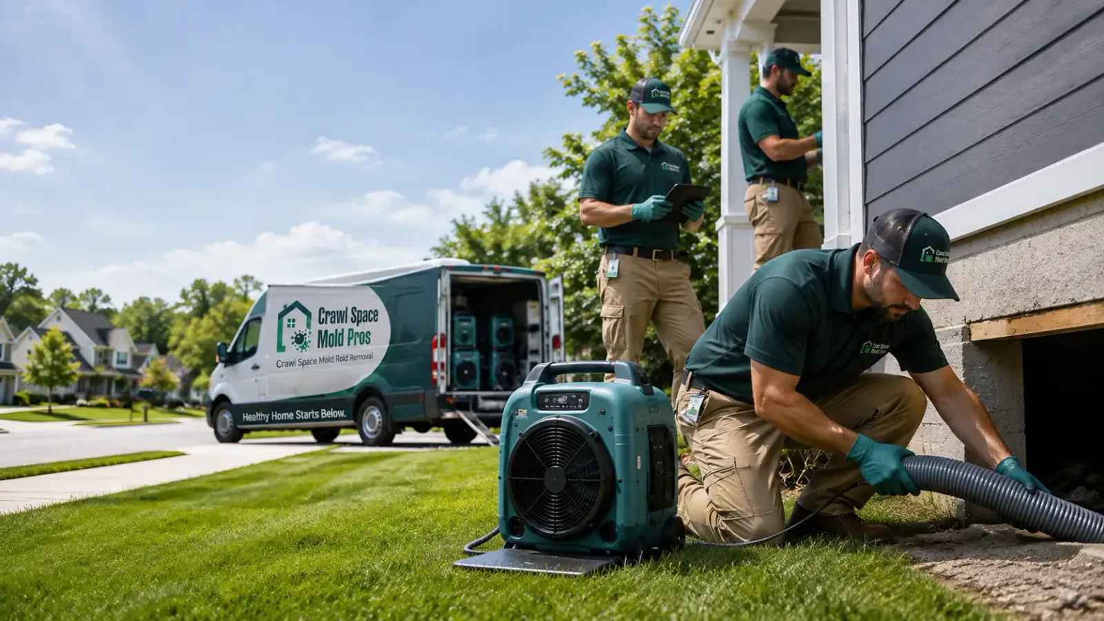 Crawl Space Mold Removal in Larimore, ND